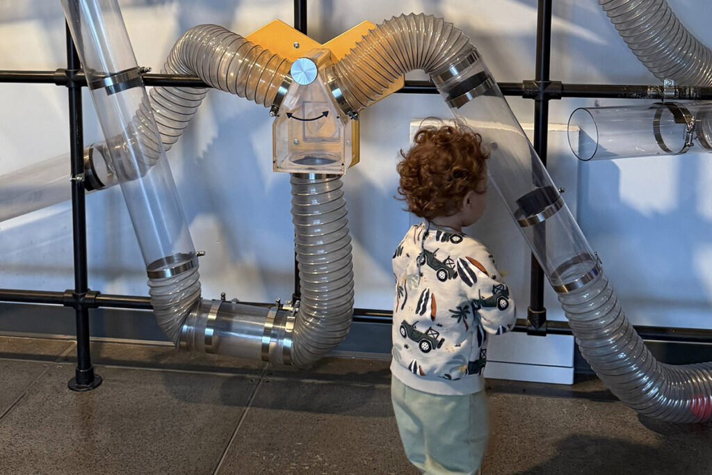 Canoo member at the Montreal Science Centre