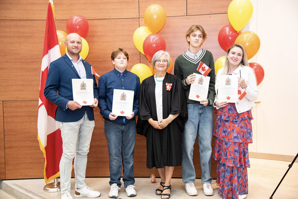 Enhanced citizenship ceremony at the Norquest College, Edmonton, AB, September 13, 2024